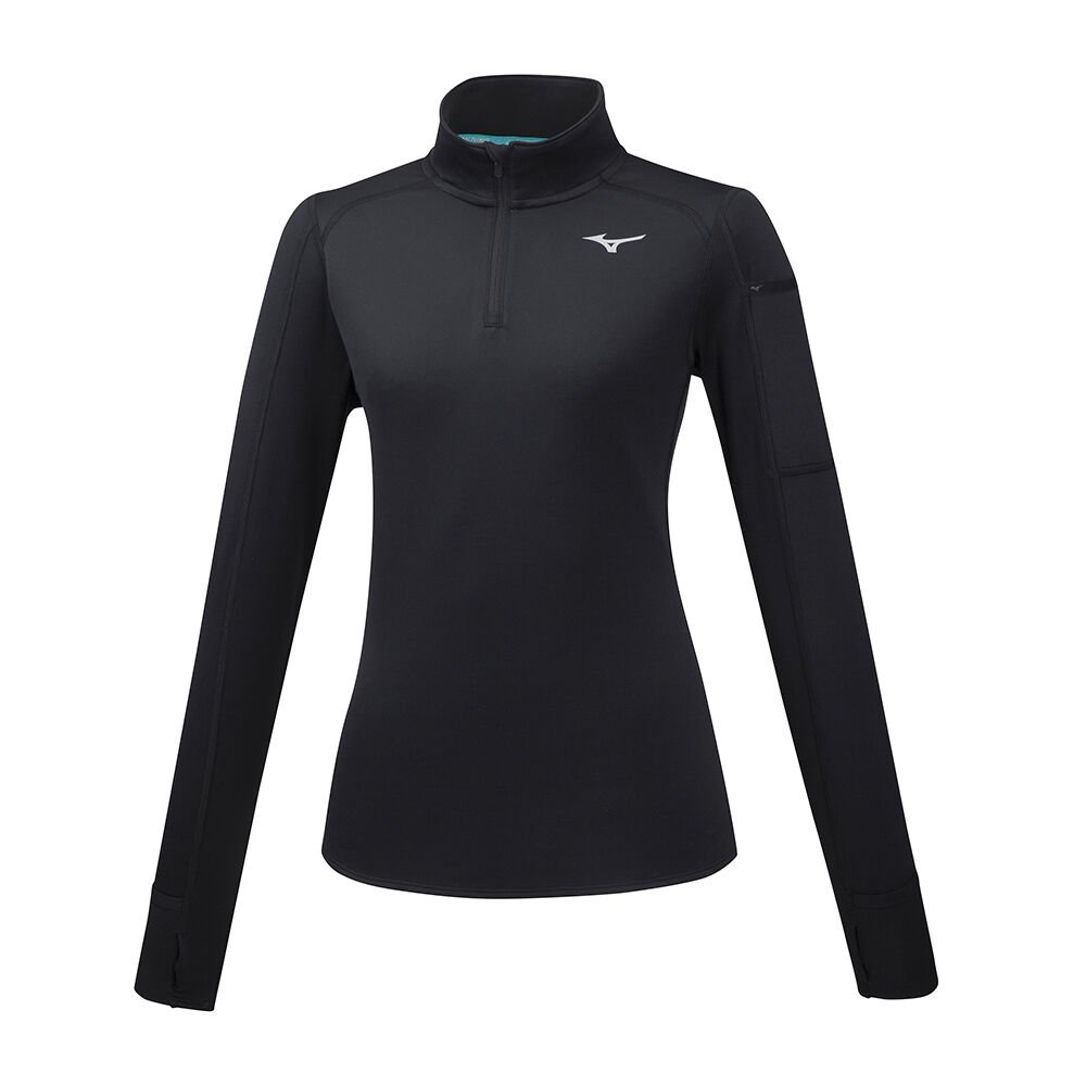Damske Treningove Oblecenie Mizuno Vortex Warmalite HZ Bezecke Čierne Vypredaj NGYE16297